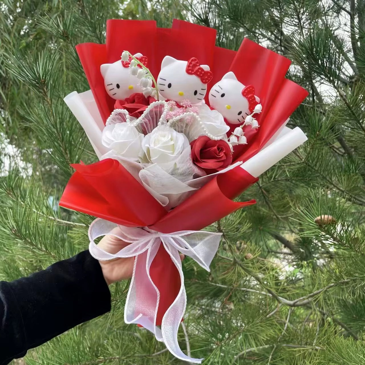 Bouquet peluche Hello Kitty
